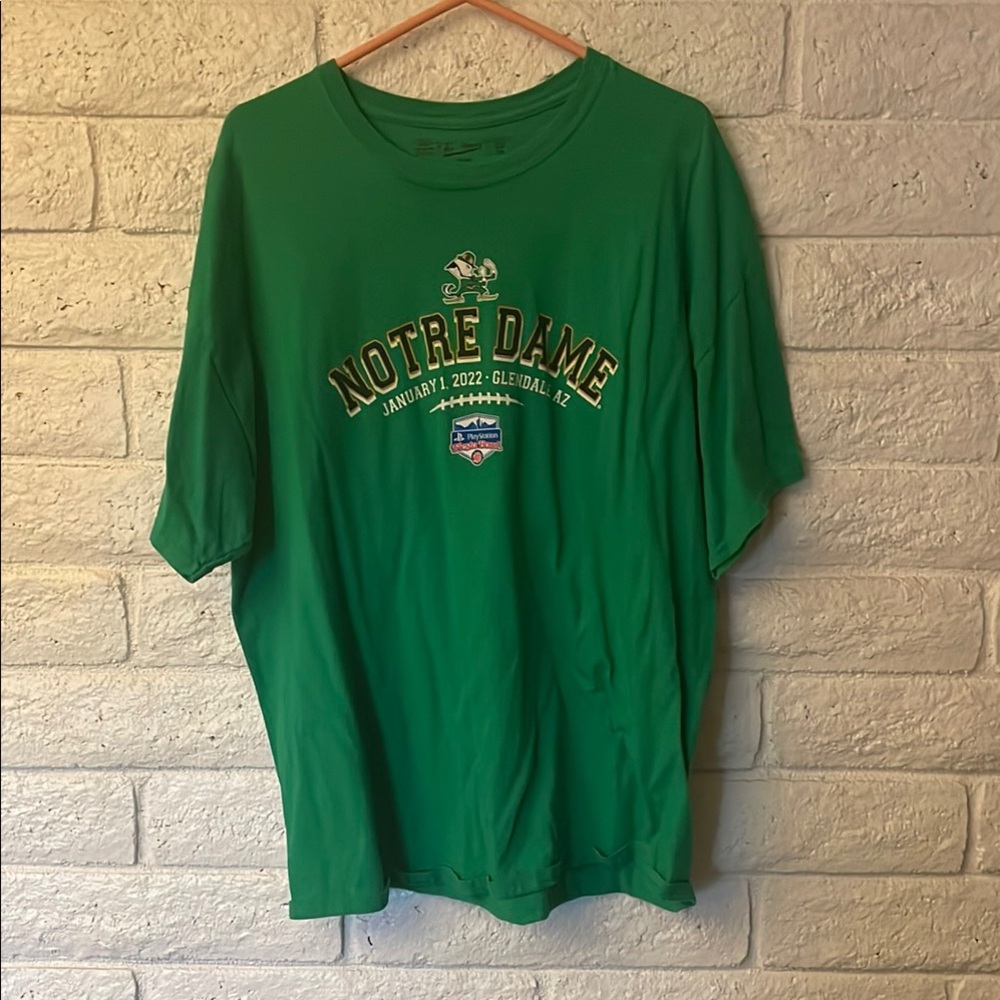 Green Notre Dame 2022 Fiesta Bowl Graphic T-Shirt